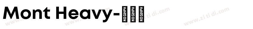Mont Heavy字体转换